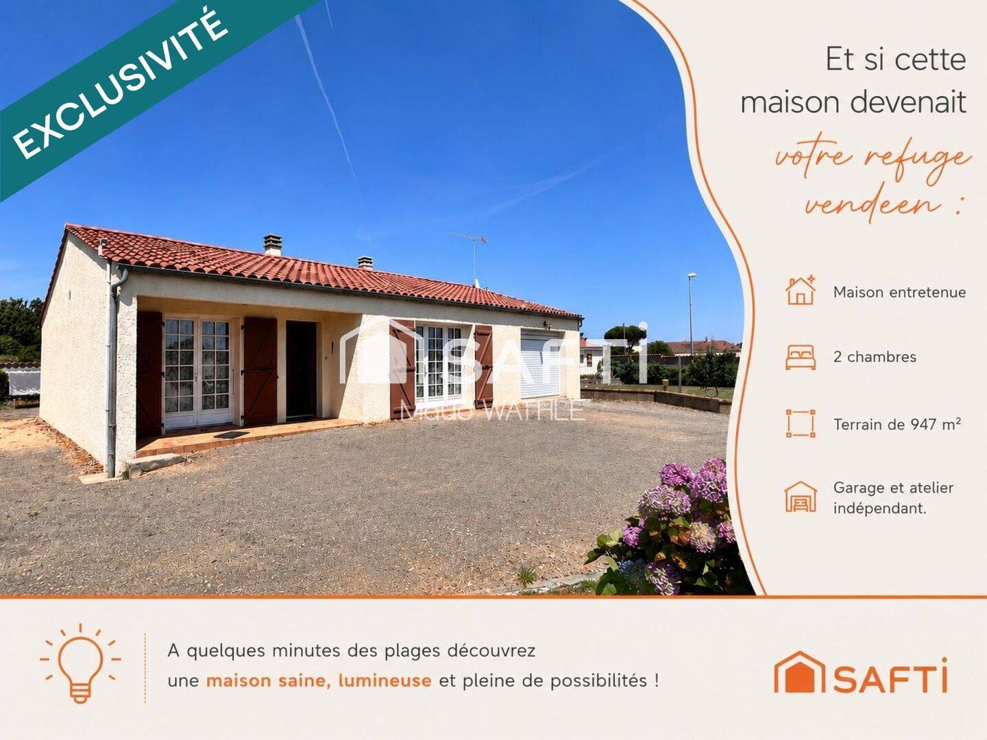 Maison 3 pièces 76 m² · à Saint-Hilaire-la-Forêt · 76 m² · 223 400 €