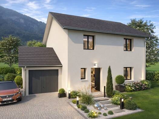 Terrain avec maison neuve à vendre 393 500 € 5 pièces 4 chambres 113 m² 674 m² de terrain Droisy 74270