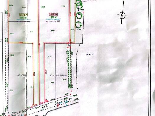 Terrain constructible à vendre 42 000 € 1 556 m² de terrain Étigny 89510