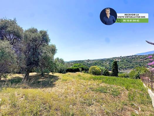 Terrain constructible à vendre 599 900 € 1 530 m² de terrain Val Fleuri-Montaleigne Cagnes-sur-Mer 06800