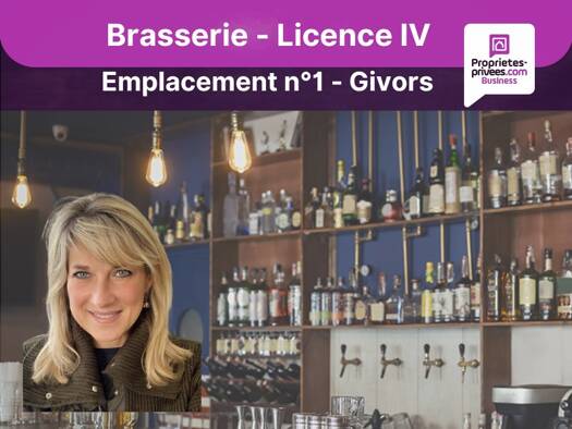 Restaurant à vendre Fonds de commerce 159 000 € 70 m² d'espace de restauration Canal Givors 69700