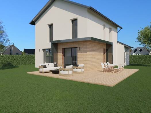 Terrain avec maison neuve à vendre 319 000 € 5 pièces 4 chambres 105 m² 615 m² de terrain Le Pont-de-Beauvoisin 73330