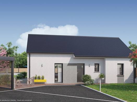 Terrain avec maison neuve à vendre 151 647 € 4 pièces 3 chambres 77 m² 1 300 m² de terrain Crottes-en-Pithiverais 45170