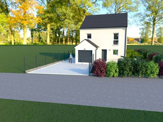 Terrain avec maison neuve à vendre 225 000 € 5 pièces 4 chambres 90 m² 445 m² de terrain Creully 14480