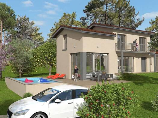 Terrain avec maison neuve à vendre 630 000 € 5 pièces 4 chambres 140 m² 1 123 m² de terrain Lentilly 69210