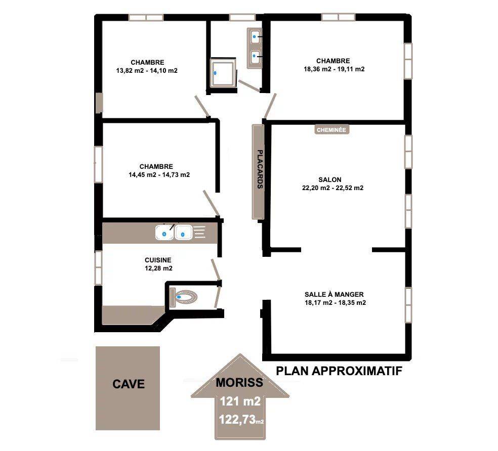 Appartement 5 pièces 121 m² · à Saint-Mandé · 121 m² · 1 194 000 €