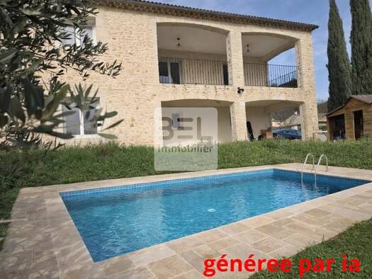 Villa à vendre - Première occupation 469 000 € 6 pièces 4 chambres 147,4 m² 1 671 m² de terrain La Roque-sur-Cèze 30200