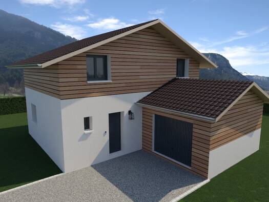 Terrain avec maison neuve à vendre 312 000 € 5 pièces 4 chambres 94 m² 1 400 m² de terrain Cressin-Rochefort 01350