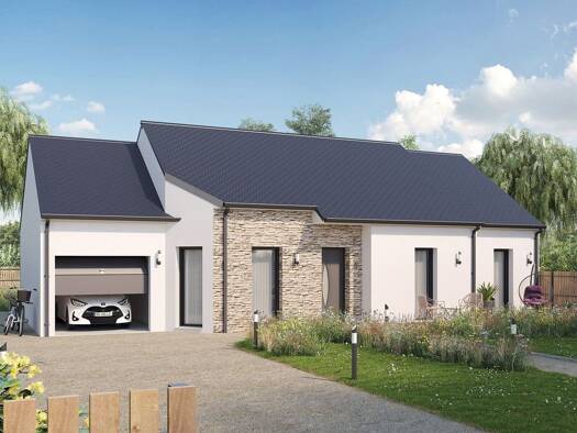 Terrain avec maison neuve à vendre 238 822 € 4 pièces 3 chambres 88 m² 773 m² de terrain Semblançay 37360