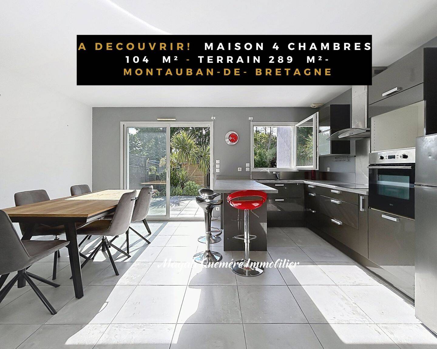 Maison 5 pièces 104 m² · à Montauban-de-Bretagne · 104 m² · 285 900 €