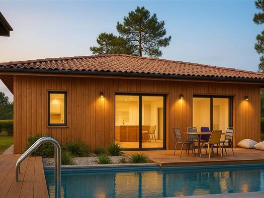 Terrain avec maison neuve à vendre 345 000 € 3 pièces 2 chambres 56 m² 212 m² de terrain Biscarrosse 40600