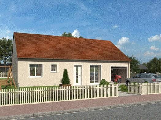 Terrain avec maison neuve à vendre 174 000 € 5 pièces 3 chambres 82 m² 529 m² de terrain Senonches 28250