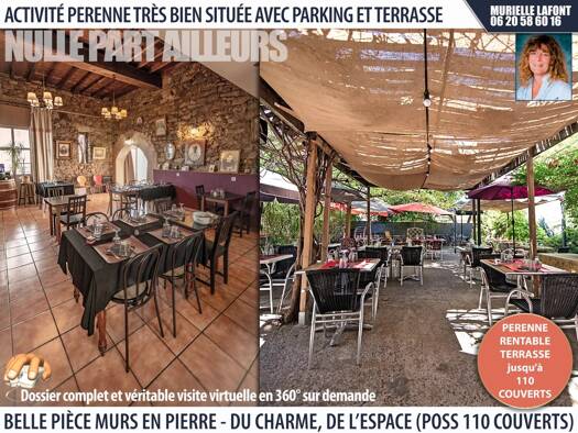 Restaurant à vendre 59 000 € 151 m² d'espace de restauration Capendu 11700