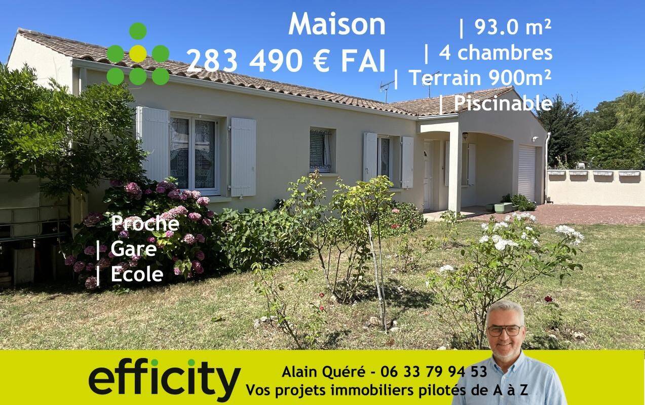 Maison 5 pièces 93 m² · à Saint-Laurent-de-la-Prée · 93 m² · 283 490 €