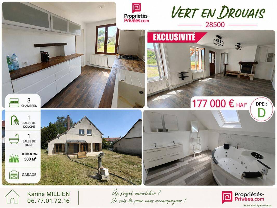 Maison 4 pièces 80 m² · à Vert-en-Drouais · 80 m² · 177 000 €