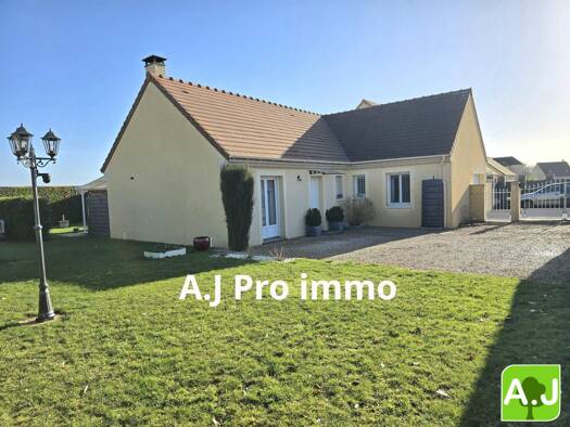 Maison de plain-pied à vendre 230 000 € 5 pièces 4 chambres 87 m² 704 m² de terrain Saint-André-de-l'Eure 27220
