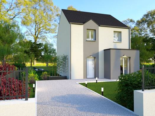 Terrain avec maison neuve à vendre 229 800 € 6 pièces 4 chambres 92,5 m² 400 m² de terrain Boves 80440