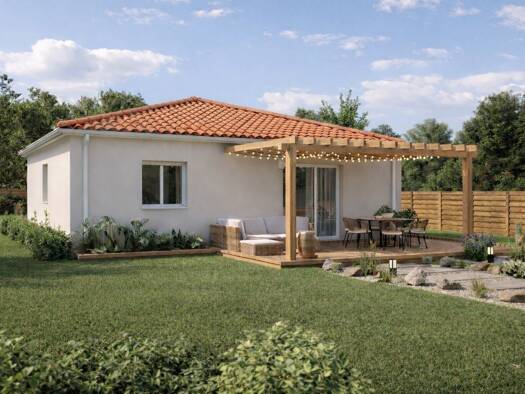 Terrain avec maison neuve à vendre 193 750 € 4 pièces 3 chambres 85 m² 1 080 m² de terrain Saint-Maixant 33490