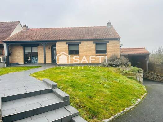 Maison de plain-pied à vendre 395 000 € 4 pièces 3 chambres 90 m² 935 m² de terrain Monchy-le-Preux 62118