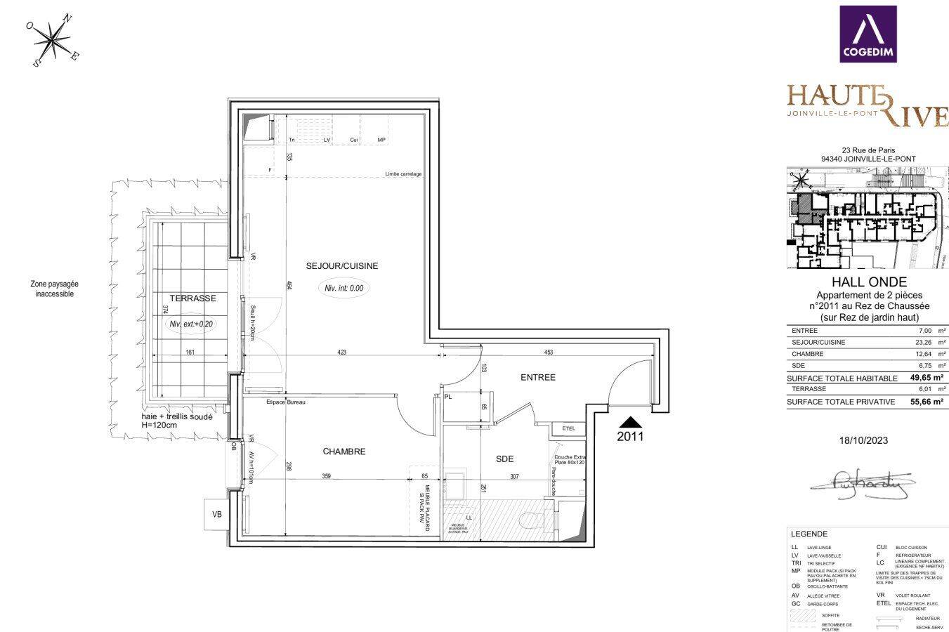 Appartement 2 pièces 50 m² · à Joinville-le-Pont · 50 m² · 1 426 €
