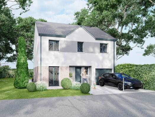 Terrain avec maison neuve à vendre 306 007 € 5 pièces 4 chambres 108 m² 355 m² de terrain Centre Ville Brétigny-sur-Orge 91220