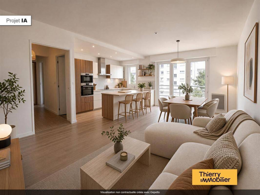 Appartement 3 pièces 59 m² · à Nantes · 58,8 m² · 222 000 €