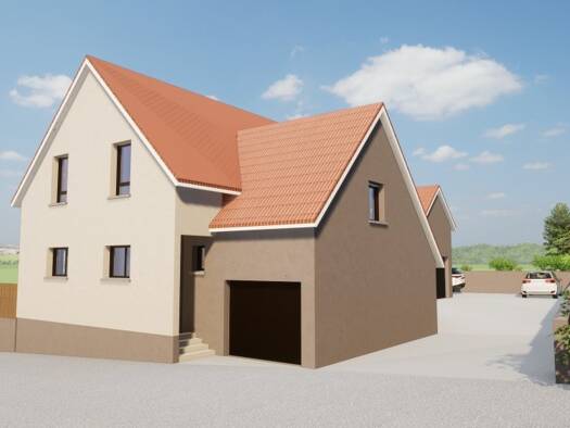 Terrain avec maison neuve à vendre 652 200 € 5 pièces 3 chambres 110 m² 586 m² de terrain Rosheim 67560