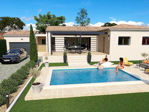 Terrain avec maison neuve à vendre 267 000 € 4 pièces 3 chambres 90 m² 1 139 m² de terrain Aubenas 07200