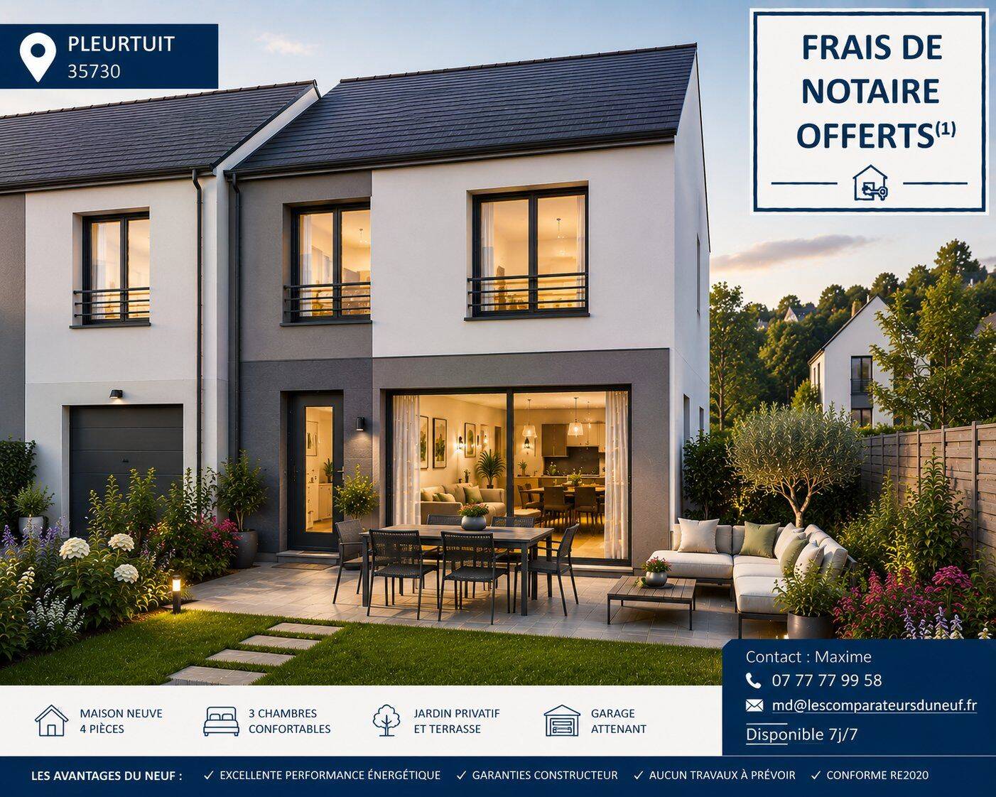 Maison 4 pièces 85 m² · à Pleurtuit · 85 m² · 290 000 €
