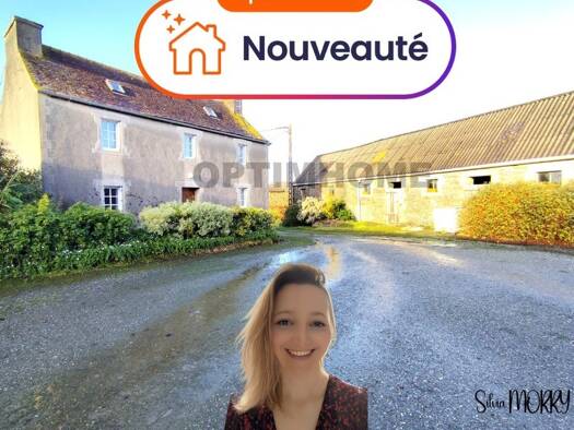 Maison à vendre 164 000 € 4 pièces 2 chambres 86 m² 1 180 m² de terrain Ploudiry 29800