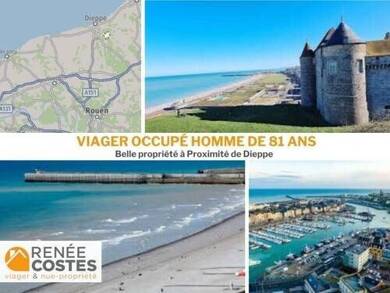 Maison en viager occupé Bouquet 395 950 € 10 pièces 6 chambres 276 m² 4 190 m² de terrain St Aubin le Cauf 76510