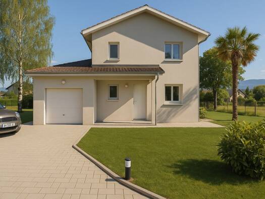 Terrain avec maison neuve à vendre 256 000 € 4 pièces 3 chambres 85 m² 1 400 m² de terrain Saint-Romain-de-Jalionas 38460