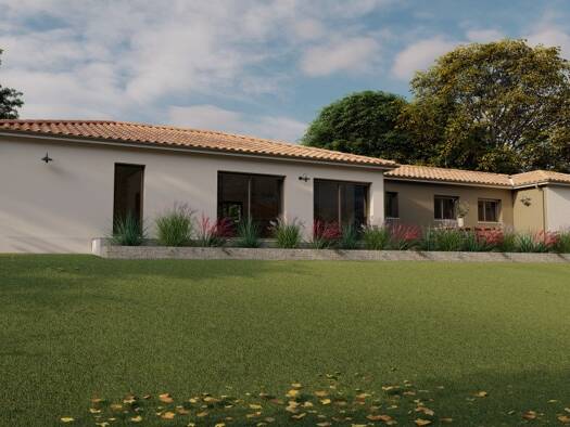 Terrain avec maison neuve à vendre 359 900 € 4 pièces 3 chambres 128 m² 1 935 m² de terrain Le Tourne 33550