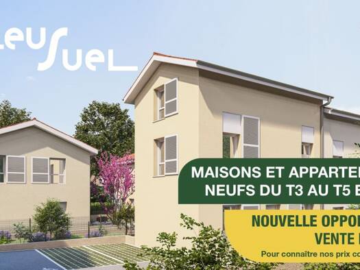 Maison à vendre - neuf 225 000 € 4 pièces 86,6 m² 31,5 m² de terrain dès le 01/07/2027 Loire-sur-Rhône 69700