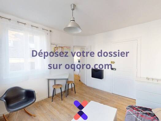 Appartement à louer - logement étudiant 550 € 1 pièce 20 m² 1er étage Lakanal-Strasbourg Tours 37000