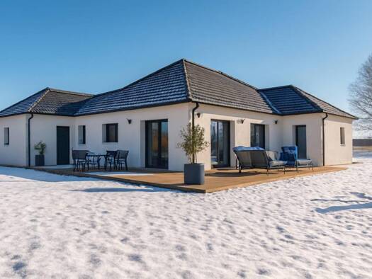 Terrain avec maison neuve à vendre 310 840 € 5 pièces 3 chambres 120 m² Ryes 14400