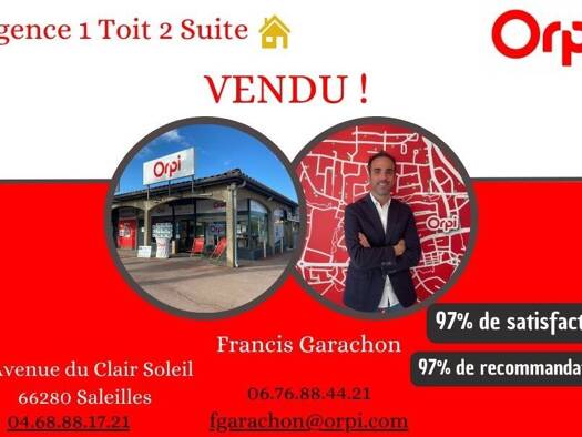 Villa à vendre 335 000 € 5 pièces 4 chambres 133,5 m² 881 m² de terrain Ouest Cabestany 66330