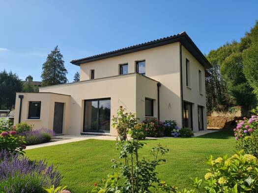 Terrain avec maison neuve à vendre 516 000 € 5 pièces 4 chambres 130 m² 612 m² de terrain Les Chères 69380