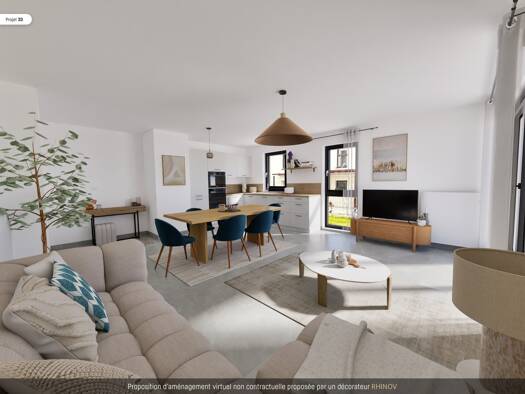 Maison à vendre - neuf 408 500 € 88,9 m² Crepieux Rillieux-la-Pape 69140