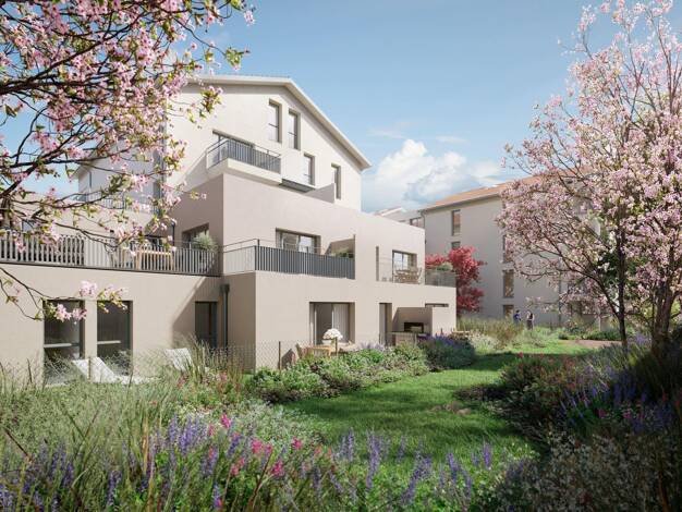 Appartement à vendre - neuf 260 000 € 3 pièces 62 m² RDC dès le 31/12/2027 Geraniums-Champlantier-La Begude Feyzin 69320