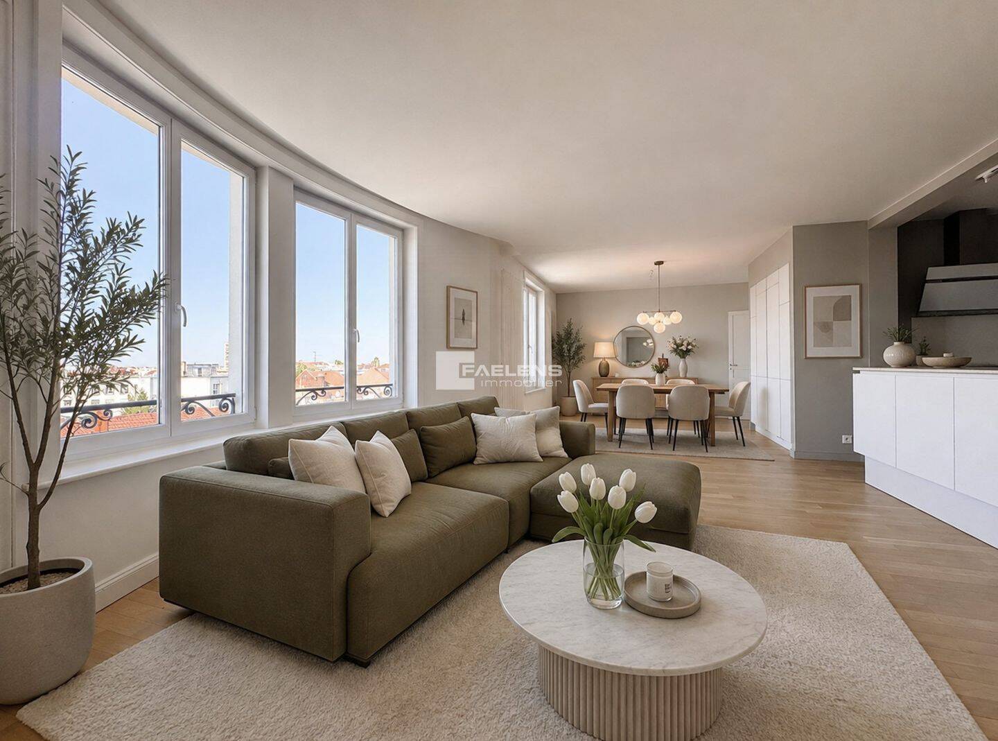 Appartement 5 pièces 125 m² · à Lille · 124,9 m² · 2 136 €/mois