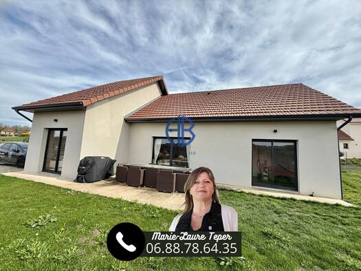 Maison de plain-pied à vendre - Première occupation 339 900 € 4 pièces 3 chambres 107 m² 1 000 m² de terrain Chirens 38850