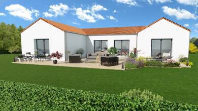 Maison de plain-pied à vendre 419 000 € 5 pièces 4 chambres 127 m² 449 m² de terrain Saint-Aignan-Grandlieu 44860