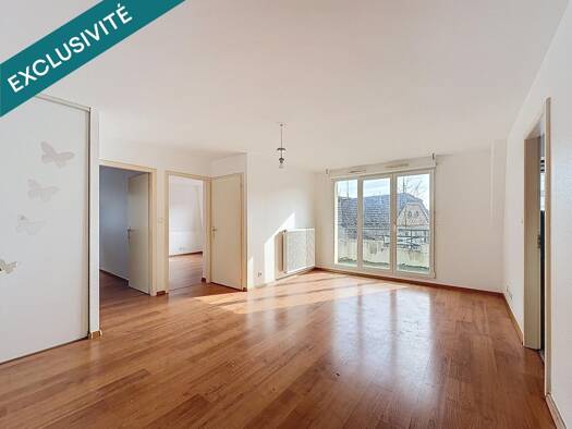 Appartement à vendre 137 000 € 3 pièces 2 chambres 55 m² 2ème étage Centre Est Guebwiller 68500