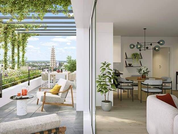 Appartement à vendre - neuf 182 900 € 2 pièces 45,1 m² RDC dès le 01/10/2026 Morier-Rigny-Pont Volant-Joué Centre Joué-lès-Tours 37300