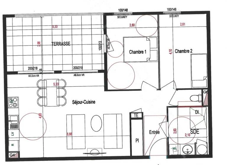 Appartement à louer 1 090 € 3 pièces 2<br/>chambres 65,7 m²<br/>superficie 2/5<br/>étage Les Abymes 97139