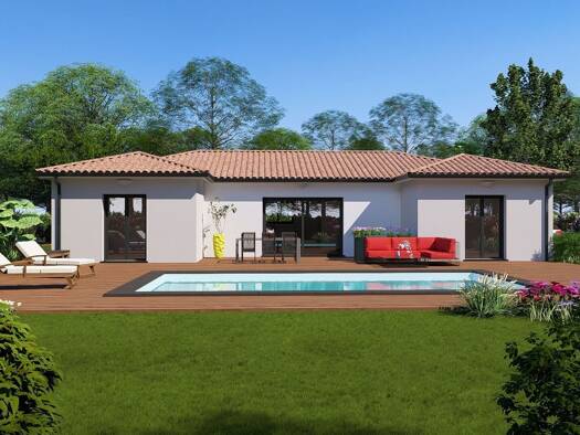 Terrain avec maison neuve à vendre 270 570 € 5 pièces 4 chambres 120 m² 500 m² de terrain Ayguesvives 31450