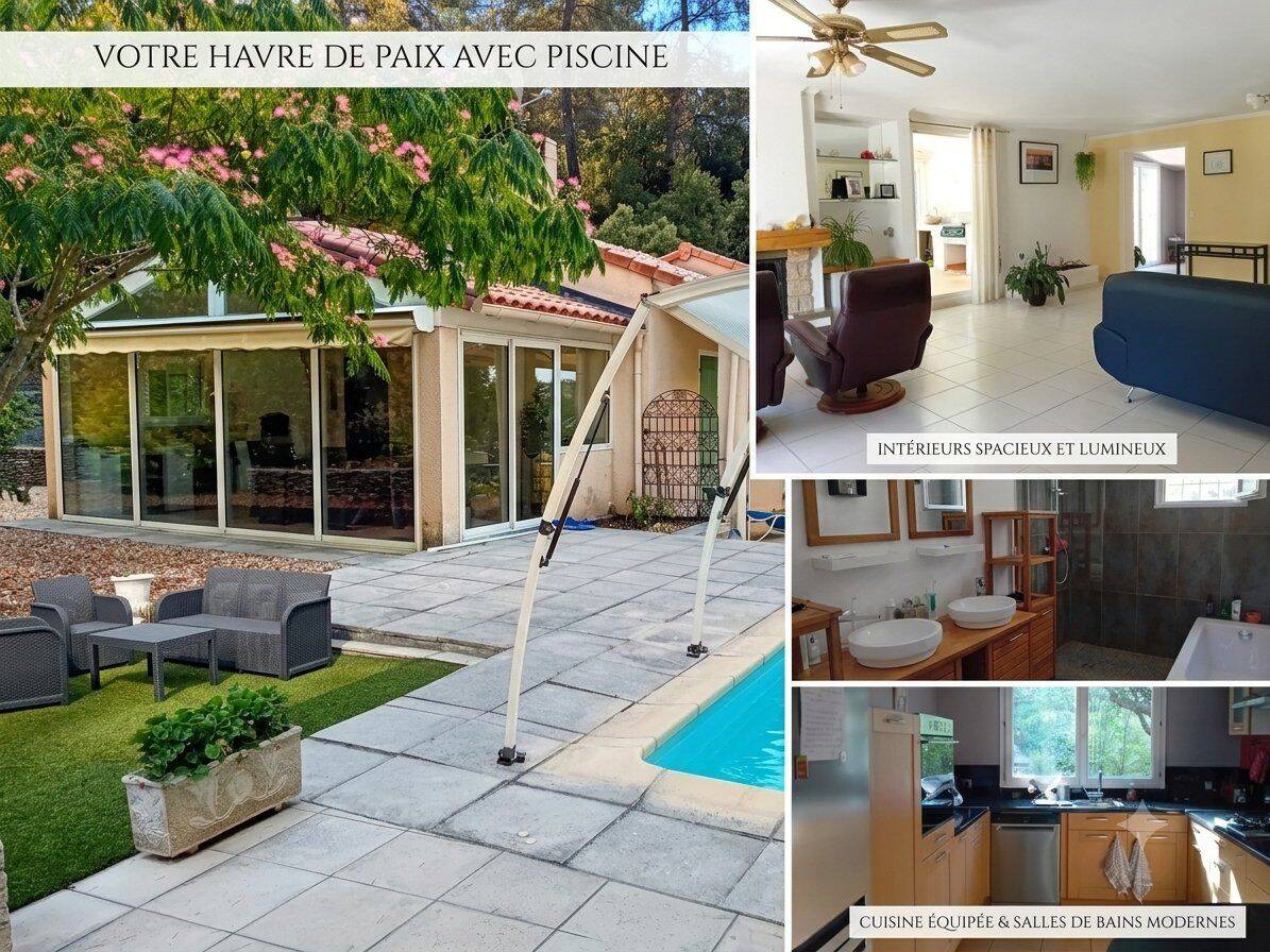 Villa 200m2 avec gite et piscine au calme en Montagne Noire