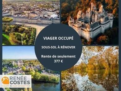 Maison en viager occupé Bouquet 69 095 € 4 pièces 3 chambres 95 m² 785 m² de terrain Reservoirs Compiegne 60200