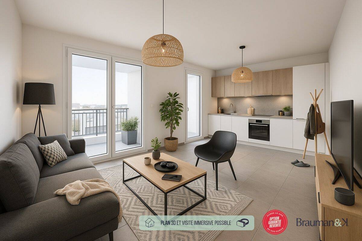 Appartement 3 pièces 59 m² · à Rouen · 59 m² · 213 000 €